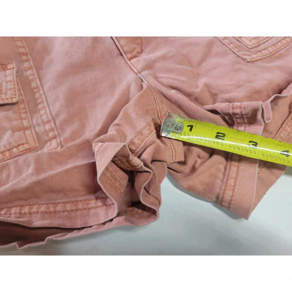 Old Navy Kids Girls XL 14-16 Terracotta Pink Utility Cargo‎ Shorts Elastic Back